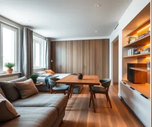Jak urządzić pokój dzienny z sypialnią 20m2