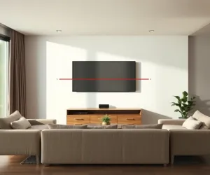 Na jakiej wysokości telewizor w salonie