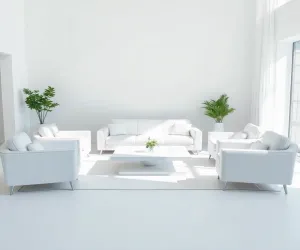 Salon z białymi meblami inspiracje