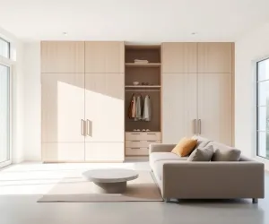 Salon z szafą
