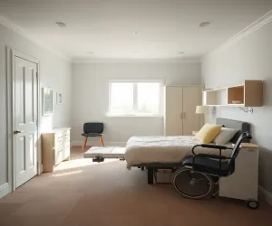 Sypialnia dla niepełnosprawnych