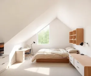 Sypialnia pod skosem inspiracje